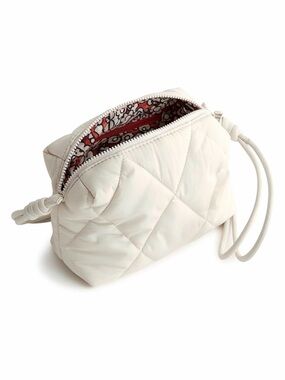 Vera Bradley Quilted Crossbody Pouch Bag in Cream